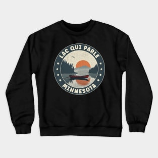 Lac qui Parle Minnesota Sunset Crewneck Sweatshirt